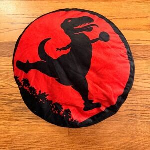 Universal Studios Soft Pillow Jurassic World Dinosaur Round Throw 17" x 17"